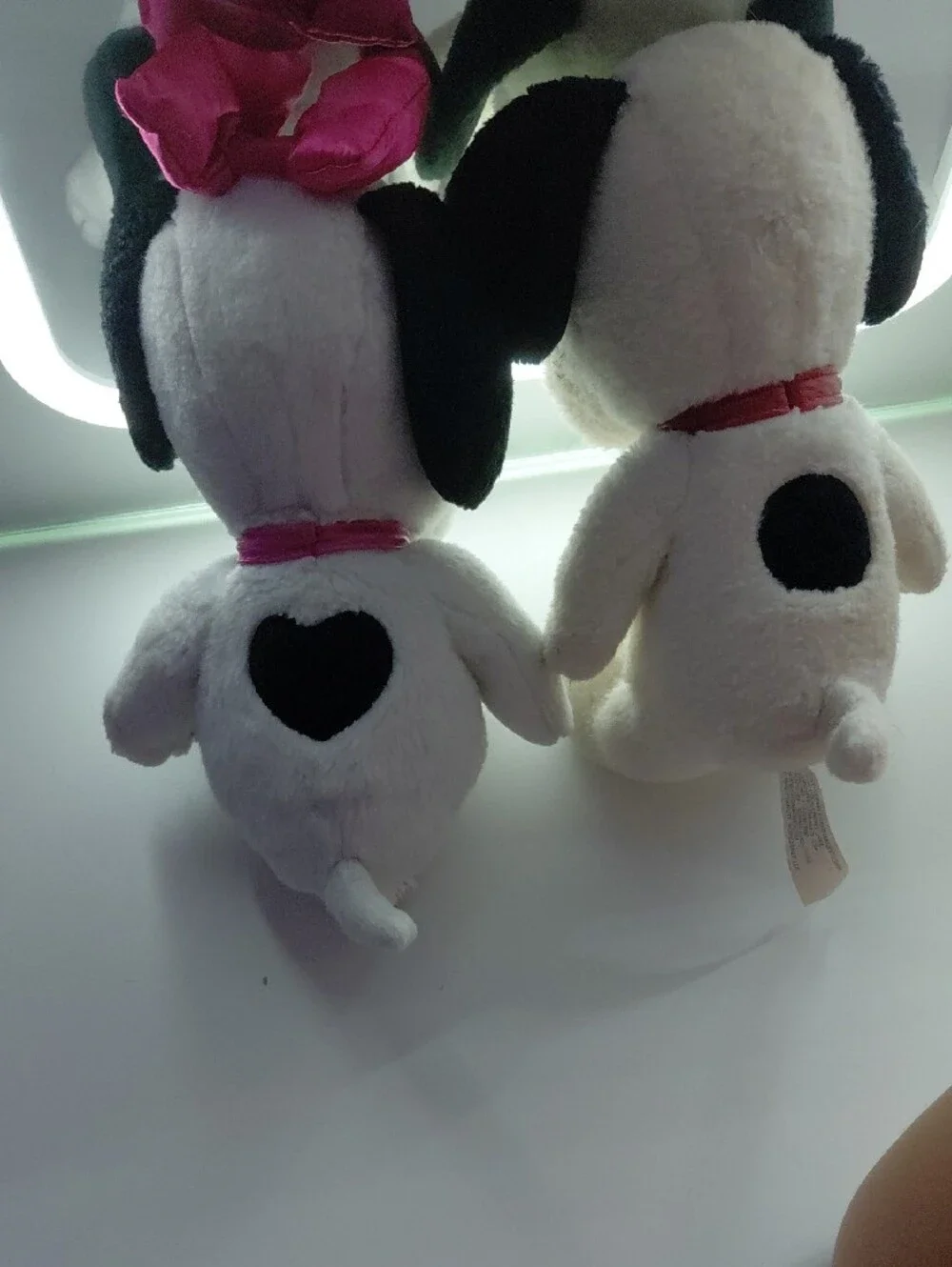 Peanuts Snoopy Plush Dog Toy Duo in White and Black